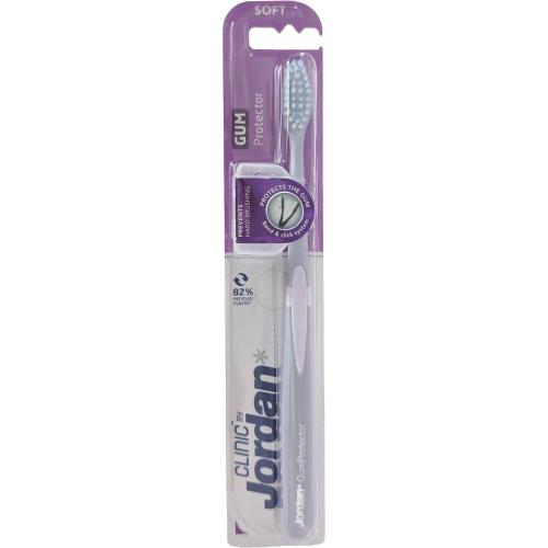 Jordan Clinic Gum Protector Toothbrush Soft 1 Τεμάχιο Μαλακή Οδοντόβουρτσα για Βαθύ Καθαρισμό με Εξαιρετικά Λεπτές Ίνες Κωδ 310058 - Λιλά